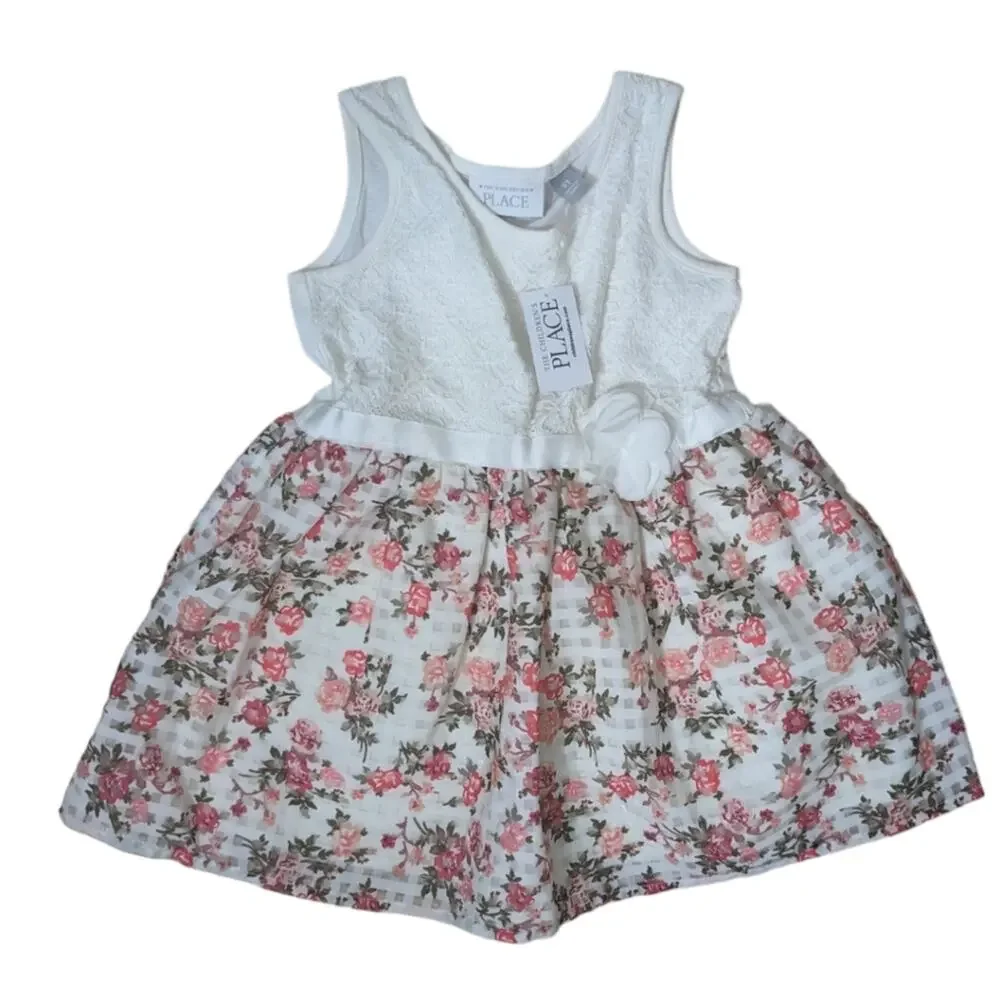 NWT Children's Place Lace and Floral‎ Dress